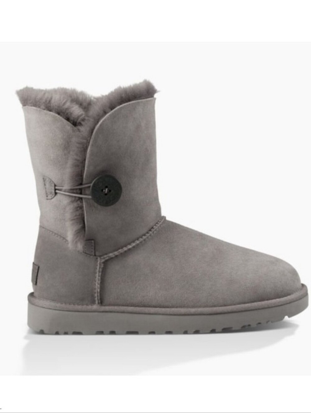 AWESOME UGGS BAILEY BUTTON GREY BOOTS